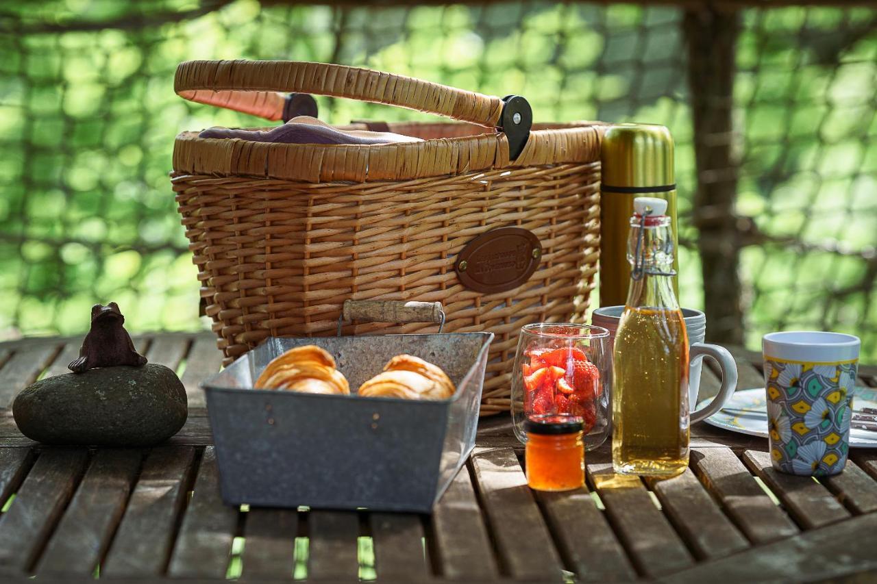 Cabane Perchee Dans Les Arbres Saint-Hilaire-en-Morvan Buitenkant foto